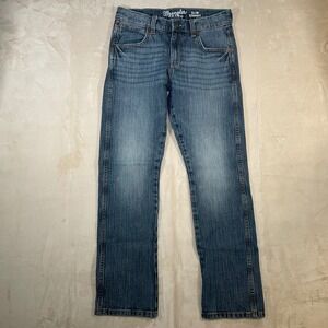 Wrangler Retro Slim Straight Jeans Mens Size 29x30 Blue Medium Wash Stretch
